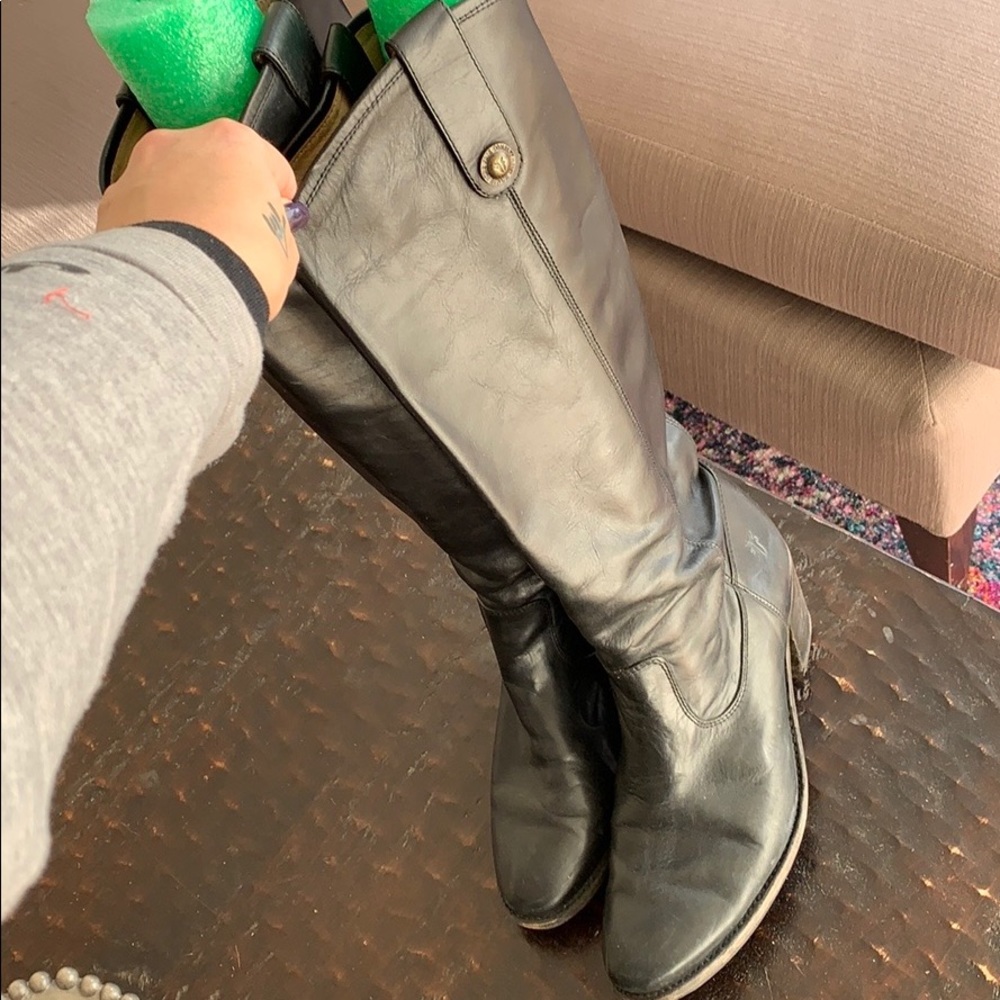 Jackie button Frye boots